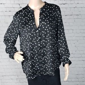 Zara Woman - Black & White Star Top 💘